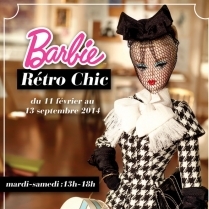 Exposition Paris - Barbie Rétro-Chic - du 11/02/2014 au 13/09/2014 - Poupées - Musée de la Poupée