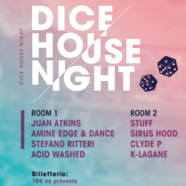 Soiree Paris - DICE HOUSE NIGHT w/ JUAN ATKINS • AMINE EDGE & DANCE • STEFANO RITTERI • ACID WASHED • SIRUS HOOD • CLYDE P • STUFF• K-LAGANE - 28/06/2014 - Techno House - Nouveau Casino (Le)