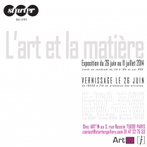 Exposition Paris - l'Art et la Matière - du 26/06/2014 au 11/07/2014 - Art Contemporain - Art\'In