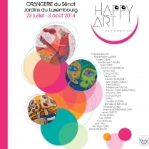 Exposition Paris - exposition HAPPY ART Contemporain à l'Orangerie du Sénat W/ Philippe Balayn • Marie-Pierre Carlier • Didier Chenu • Frédérique Chemin & more - du 23/07/2014 au 03/08/2014 - Art Contemporain - Jardin du Luxembourg 