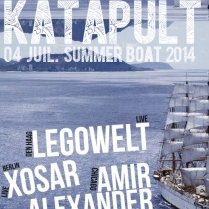 Soiree Paris - Katapult Summer boat 2014 - 3 w/ Xosar • Legowelt • Amir Alexander • Paul Virgo & More - 04/07/2014 - Techno House - River\'s King (Saint-Bernard)