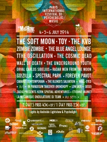 Concert Paris - Paris International Festival Of Psychedelic Music - 04/07/2014 - Psych Rock Expérimental - Machine Du Moulin Rouge (La)